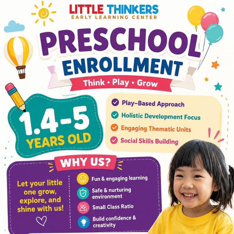 Little Thinkers teacher development and literacy programme poster