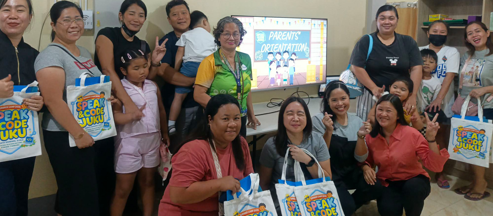 SEELS tutorial center class, parent orientation and reading and writing support activity