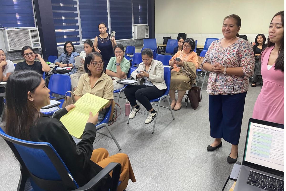 Tunog at Pantig Day 1 Filipino literacy foundations training