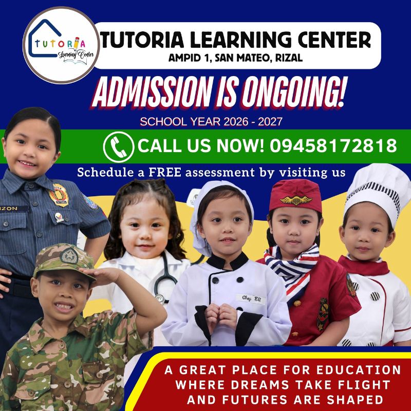 Tutoria Learning Center teacher development and literacy programme poster